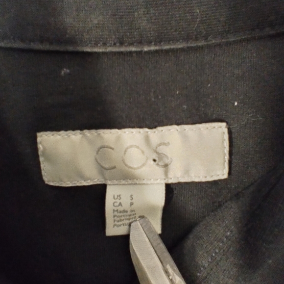 Cos Button Down Mens Black Shirt S - Picture 3 of 16